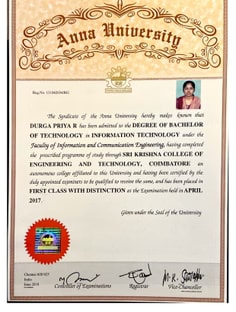 Profile photo of Durga Priya Ramasubbu, undefined tutor at Wiingy