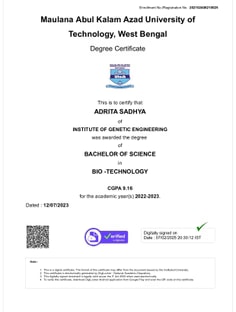 Profile photo of Adrita Sadhya, undefined tutor at Wiingy