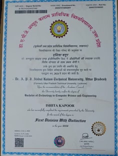 Profile photo of Ishita Kapoor, undefined tutor at Wiingy