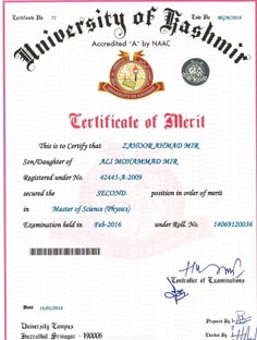 Profile photo of Zahoor Ahmad Mir, undefined tutor at Wiingy