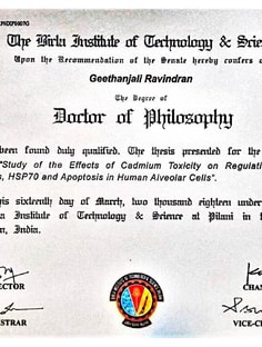 Profile photo of Geethanjali Ravindran, undefined tutor at Wiingy