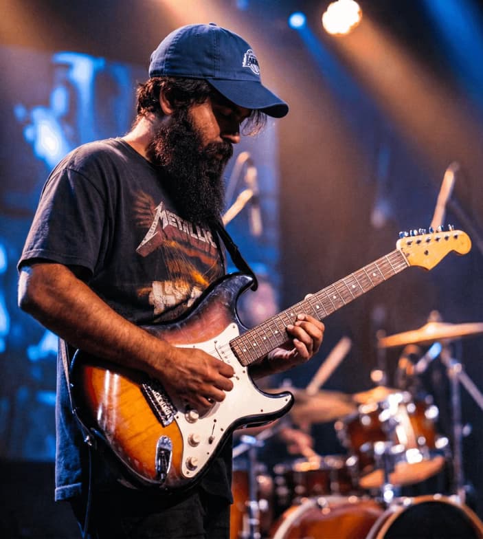 Profile photo of Anjan, Guitar tutor at Wiingy