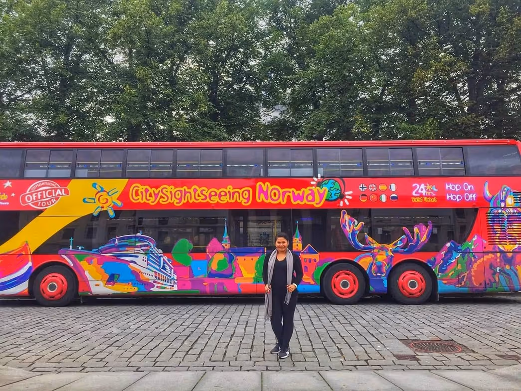 Travel snapshot of Stephanie during a trip