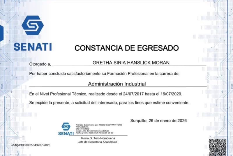 Verified degree or teaching certification of Gretha