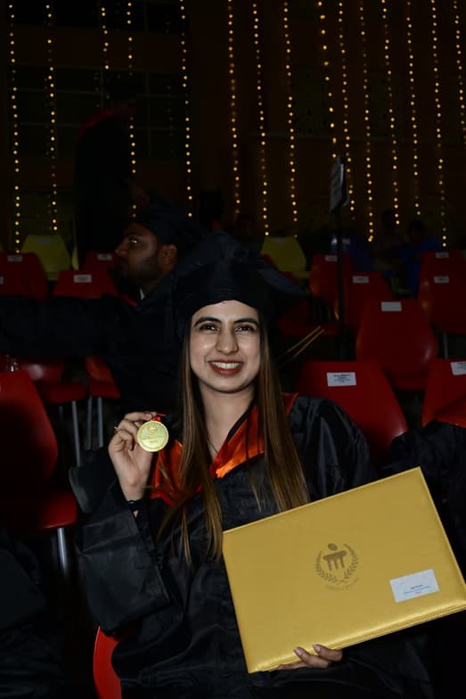 Graduation ceremony photo of Manvi