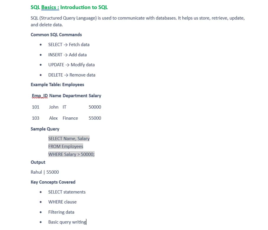 Coding learning materials by Neha