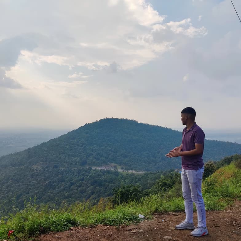 Travel snapshot of Prakhar during a trip