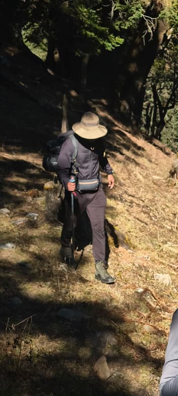 Travel snapshot of Enayat during a trip