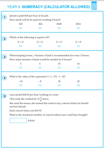 NAPLAN Numeracy