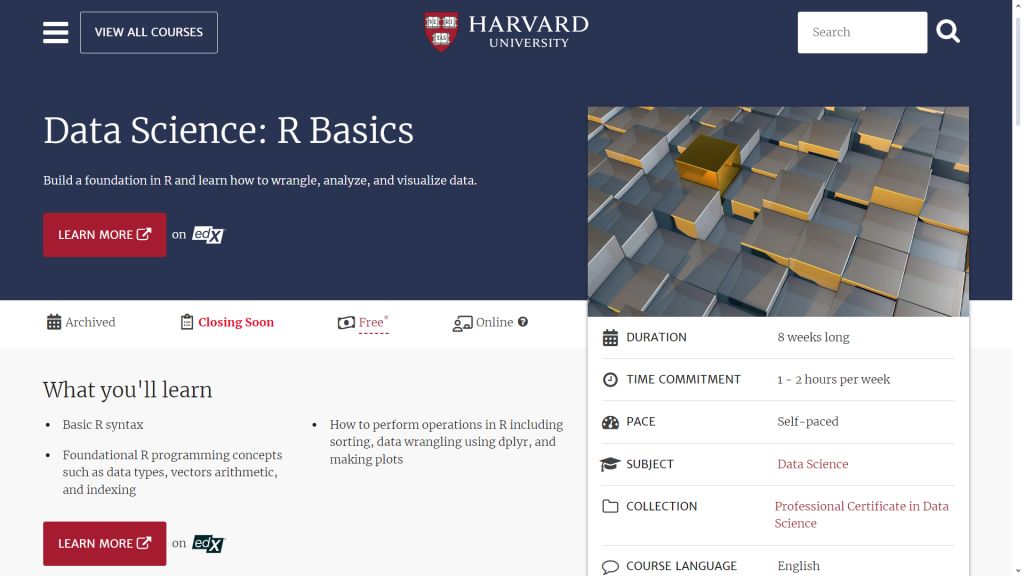 Data Science: R Basics (Harvard)