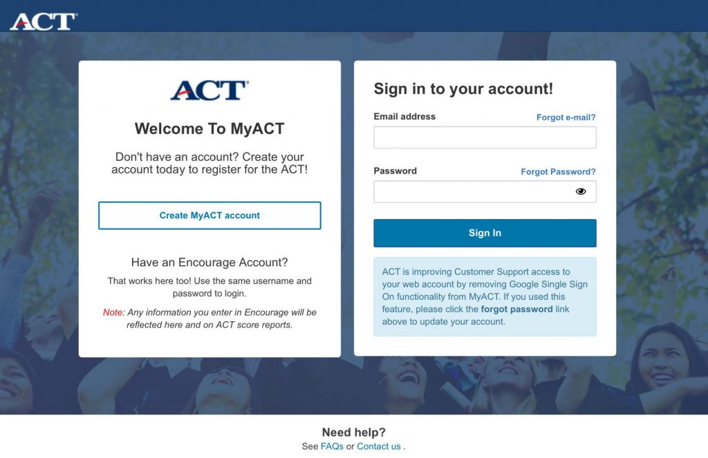 what is act #1 - signing screen