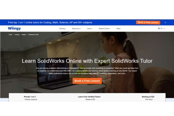 Best SolidWorks Tutoring Service: Wiingy