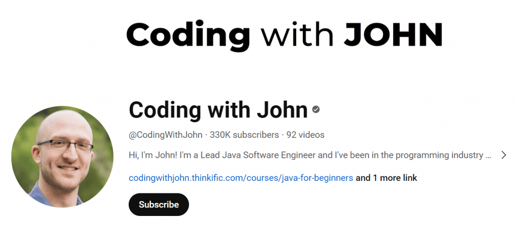 best YouTube channels to learn Java #11- coding with John 