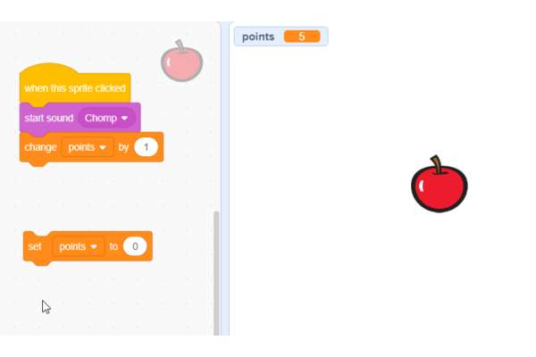 How Make an Apple Clicker Game on Scratch with Levels? Tutorial - Wiingy