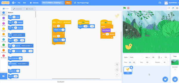 creating a moving obstacle on scratch