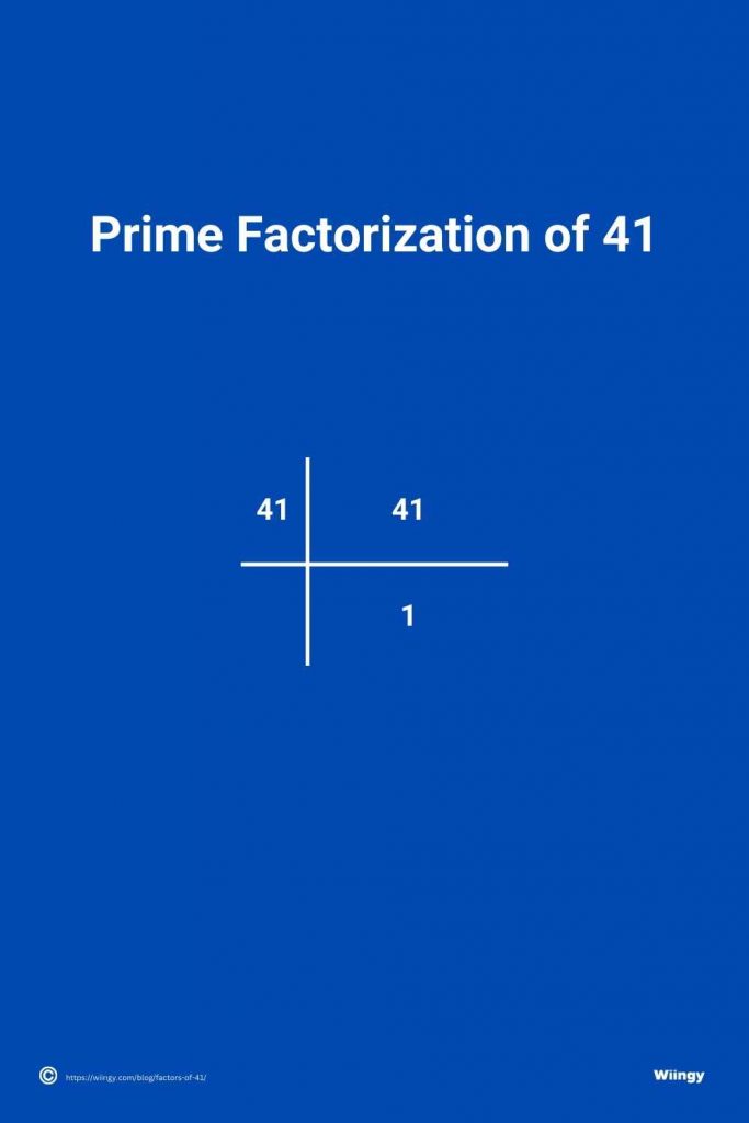 Prime Factorization of 41