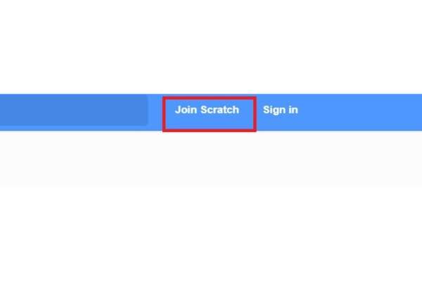 click on the join scratch option