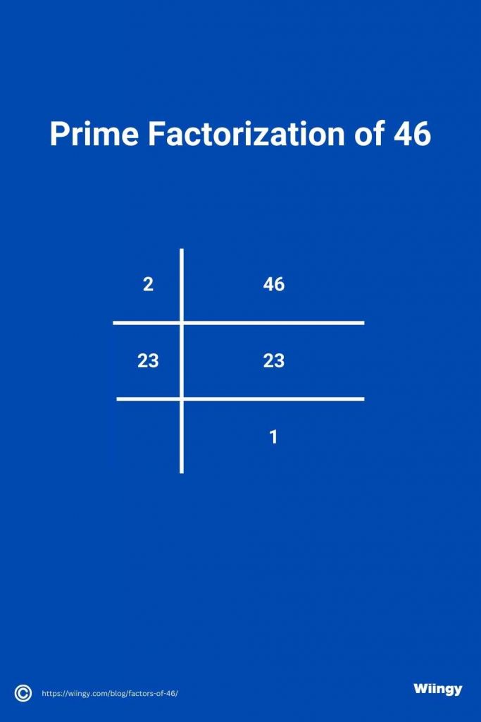 Prime Factorization of 46