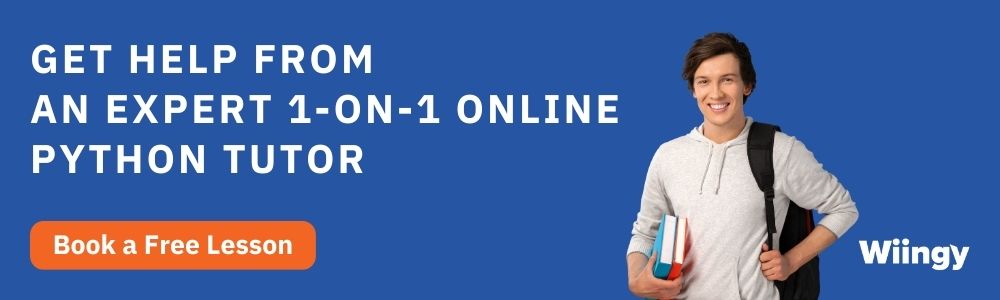 Get 1-on-1 online Python tutor